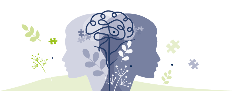 Zeichnung PharmBePsych Zeichnung Zwei Köpfe